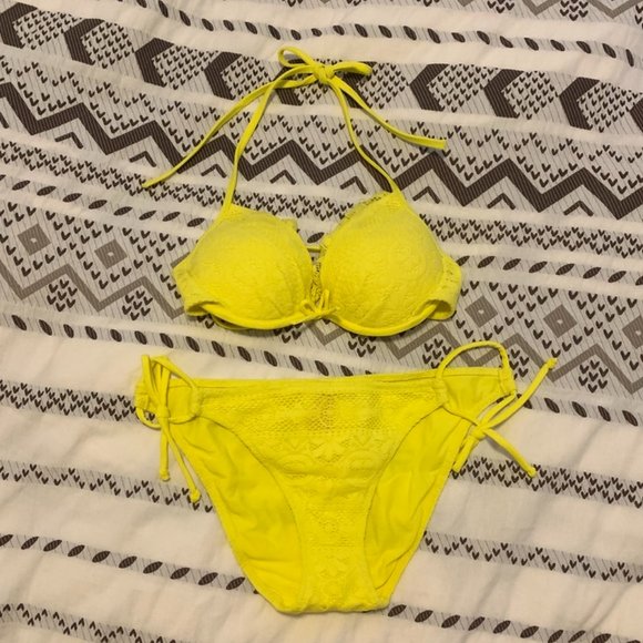 Victoria's Secret Yellow Bikini Set - Size 34A/S - Picture 9 of 9